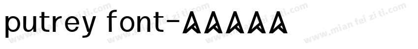 putrey font字体转换